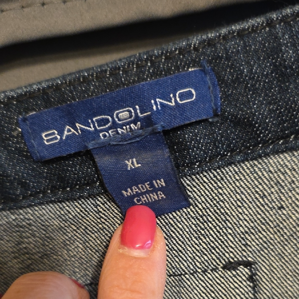 Bandolino Dark Blue Jean Jacket - Picture 2 of 5